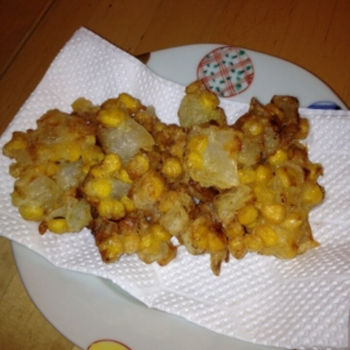 玉ねぎとコーンのかき揚げ レシピ 作り方 By Ytykkg 楽天レシピ